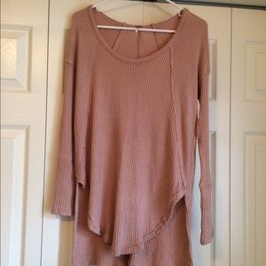 Blush pink free people tunic